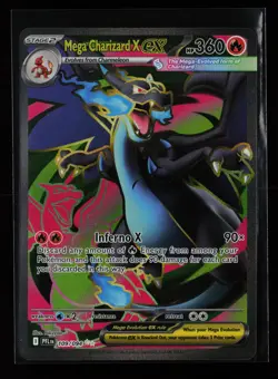 Mega Charizard X ex 109/094 Ultra Rare ME02: Phantasmal Flames Pokemon Card - Image 1