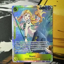Bandai One Piece Card Game Nami EB03-053 SR 6000 Counter +1000 Character Card 💎 - Image 1