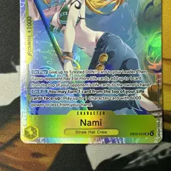 Bandai One Piece Card Game Nami EB03-053 SR 6000 Counter +1000 Character Card 💎 - Image 3