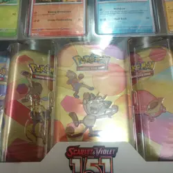 Pokemon Scarlet & Violet - 151 Costco Bundle (5-Pack) Mini Tins w/ 4 Promo Cards - Image 2