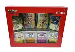 Pokemon 4 Mini Tins + 4 Promo Cards Bundle - 151 SAMS CLUB Exclusive IN HAND - Image 1