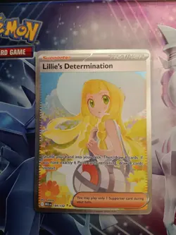 Lillie's determination 184/132 pokemon trade card nm ungraded sir mega evolution - Image 1