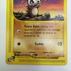 Cubone 72/147 | Aquapolis Set | Common | Vintage Pokemon Card - Image 3