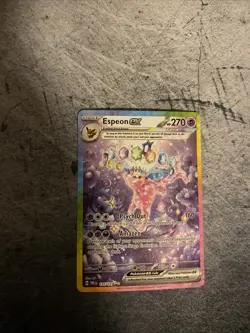 Pokemon TCG Espeon EX Prismatic Evolutions Holo Card 155/131 - Image 1