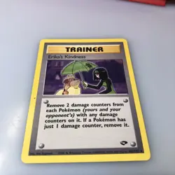Pokemon Trainer Card Erika's Kindness 103/132 Gym Challenge Rare Holo💎NM💎 - Image 1