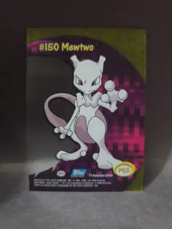 Pokemon Topps 2000 Mewtwo Clear Card #150 Pc5 - Near Mint - Image 2