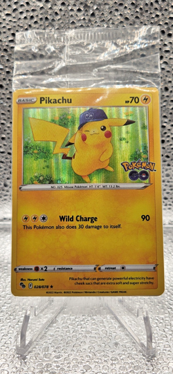 Pikachu - 028/078 - Pokemon Go SEALED Holo Rare Card NM - Image 1