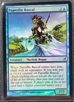 MTG Magic The Gathering- Paperfin Rascal Lorwyn Foil - Image 1