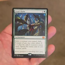 Food Chain Double Masters 2022 Regular Mythic Enchantment Green Wizards Daarken… - Image 1