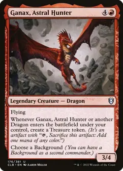 NM Ganax, Astral Hunter, MTG, Baldur's Gate, Magic the Gathering, 176 - Image 1