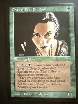 Elves of Deep Shadow the Dark Regular Card LP - Image 1