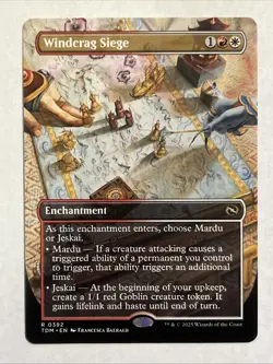 Windcrag Siege (Borderless) Tarkir: Dragonstorm Regular - Image 1