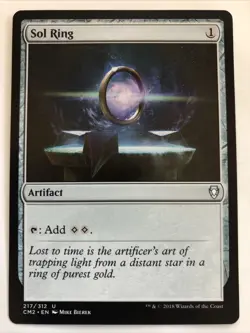 MTG Commander Anthology Volume II Sol Ring 217/312 NM - Image 1