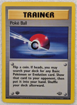 1999 Trainer Poke Ball #64 Jungle Regular Pokemon Card Common 1st Edition - Image 1