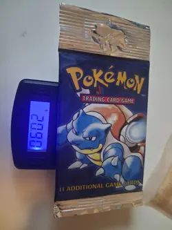 Pokemon TCG Base Set Booster Pack Blastoise Art Sealed 1999 Wizards 11 Cards - Image 1