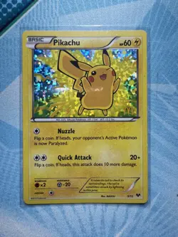 Pokemon Pikachu TCG Holo Card McDonald's Promo 5/12 LP - Image 1