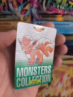 Pokemon Karte Card carddass Monsters collection Green 1996 japanese Vulpix LP - Image 2
