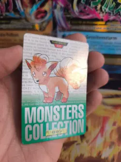 Pokemon Karte Card carddass Monsters collection Green 1996 japanese Vulpix LP - Image 4