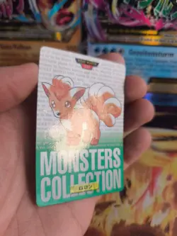 Pokemon Karte Card carddass Monsters collection Green 1996 japanese Vulpix LP - Image 5