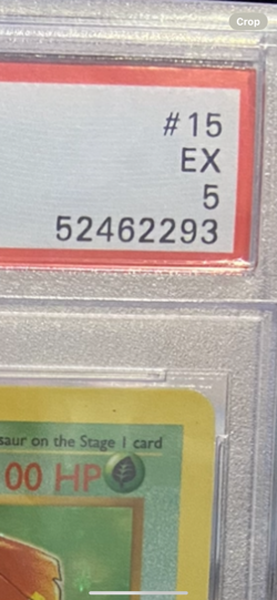 1999 Pokemon game PSA 5 shadowless Venusaur Holo #15 - Image 4