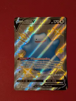 Pokemon TCG - Ditto V - SV118/SV122 SHINY - Shining Fates - Image 1