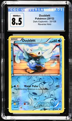 Pokemon 2012 Ducklett Reverse Holo Dark Explorers Not PSA, CGC 8.5! - Image 1