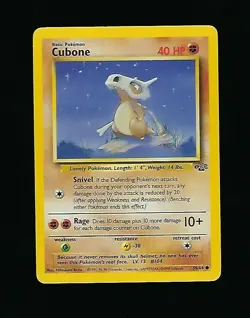 Cubone 50/64 - Pokemon Jungle Edition Base Set 1999 - NM/M (Never Played) - Image 1