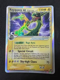 Pokemon TCG Rayquaza Ex NM/MT Delta Species EX Dragon Frontiers 97/101 - Image 1