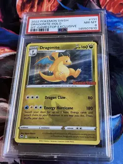 Pokemon TCG Dragonite 131/195 GameStop Exclusive PSA 8 - Image 1