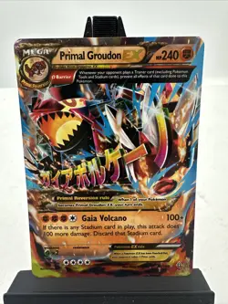 Primal Groudon EX (Omega) 86/160 Pokemon TCG XY-Primal Clash Ultra Rare HOLO NM- - Image 1