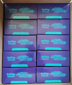 Pokemon TCG: Journey Together Elite Trainer Box ETB At Cost- Unsealed Case of 10 - Image 1