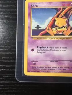 Abra 43/102 Base Set Unlimited WOTC Vintage Pokemon - Image 2