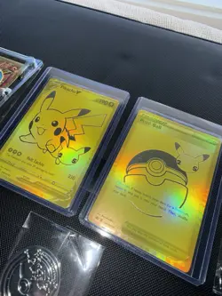 Gold Metal Charizard/Pikachu - Celebrations UPC Promo - Pokemon Card - Image 3
