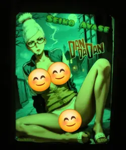 Seiko Ayase Dandadan Custom Glow In The Dark Waifu Card Feet Fan Art 2 - Image 2