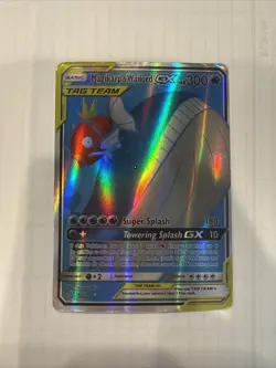 Pokemon Magikarp & Wailord GX TAG TEAM Holo Card 300 HP SC TCG - Image 1