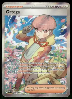 Pokemon Cards Ortega 219/197 Obsidian Flames Ultra Rare LP *2 - Image 1