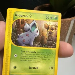 Pokemon 2003 TCG Nidoran Card Skyridge, #81/144, Non-Holo, Vintage - Image 5