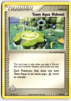 Team Aqua Hideout 78/95 EX Team Magma Vs Team Aqua Uncommon Pokemon Card - Image 1
