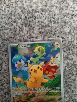 Pikachu SVP 027 Paldea Evolved Black Star Promo Card - Image 2