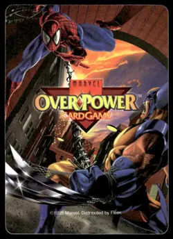 Captain America 1995 Fleer Marvel Overpower 3-Stat Character Card TCG - Image 2