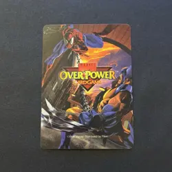 *** CAPTAIN AMERICA 3-Stat Character Card NEVER PLAYED *** Marvel Overpower CCG - Image 2