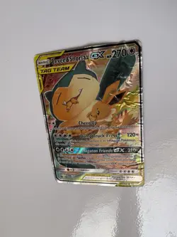 Pokemon Eevee & Snorlax GX SM169 Promo Holo TAG TEAM Card English - Image 2