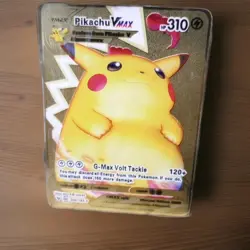 GOLD FOUR CHARIZARD VMAX Metal POKEMON CARDs With A CASE - Image 4