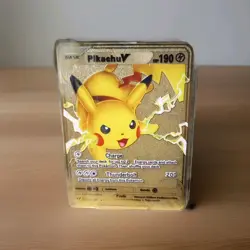 GOLD FOUR CHARIZARD VMAX Metal POKEMON CARDs With A CASE - Image 5