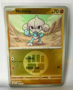 Meditite 103/217 Reverse Holo Card - Ascended Heroes Set Pokemon - Pack Fresh - Image 1