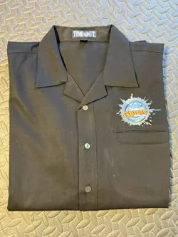 Magic The Gathering 10th Anniversary Black Button Down Shirt with Embroidery XL - Image 1