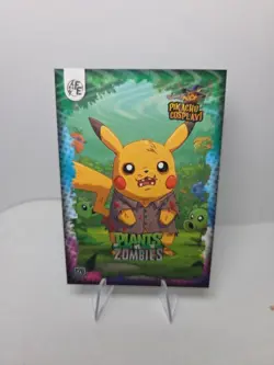Plants Vs Zombies (Pikachu) #126 - Galaxy Holo Electric Pikachu Cosplay Pokemon - Image 1