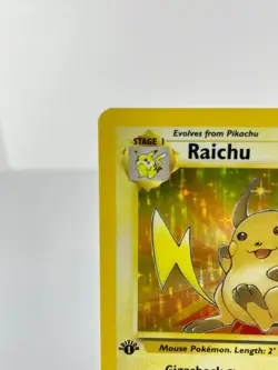 1st Edition Raichu 14/62 - Fossil - Holo - Pokemon - NM - Image 4