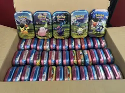 x50 EMPTY Ascended Heroes Mini Tins (6 Connecting Arts) - Pokemon TCG - Image 1