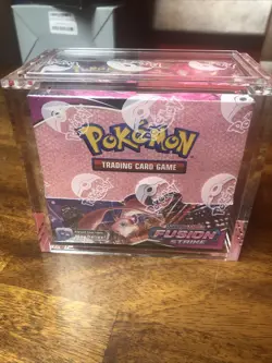 Pokemon TCG Fusion Strike Booster Box w/acrylic Case - Image 1